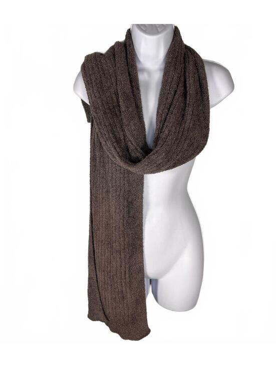 Barefoot Dreams Accessories - Barefoot Dreams CozyChic Lite Ribbed Scarf Taupe Brown Aesthetic | Minimalist